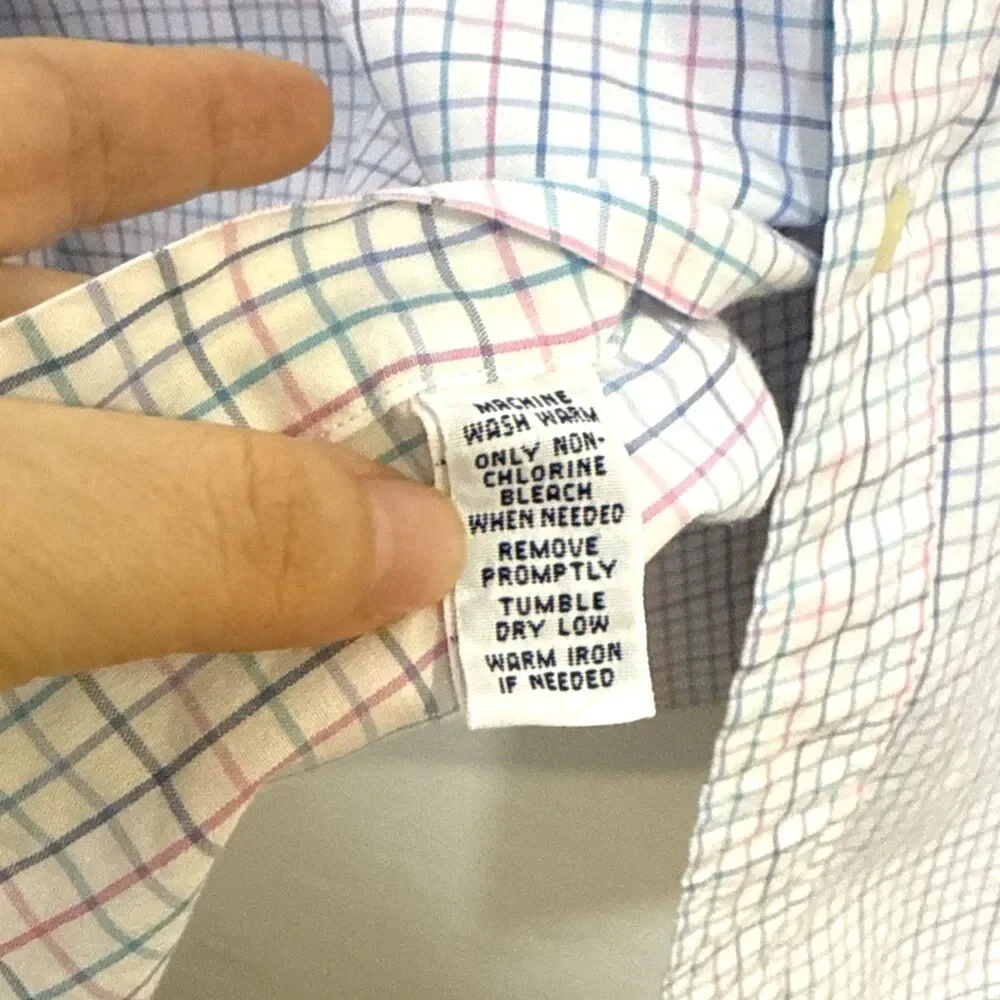 Polo By Ralph Lauren Shirt Mens Plaid Regent Classic Fit Size 16 1/2 36-37